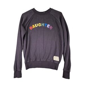 Jungmaven Ft Lonesome Daughter Chainstitch Hemp Cotton Sweatshirt Grey Womens M
